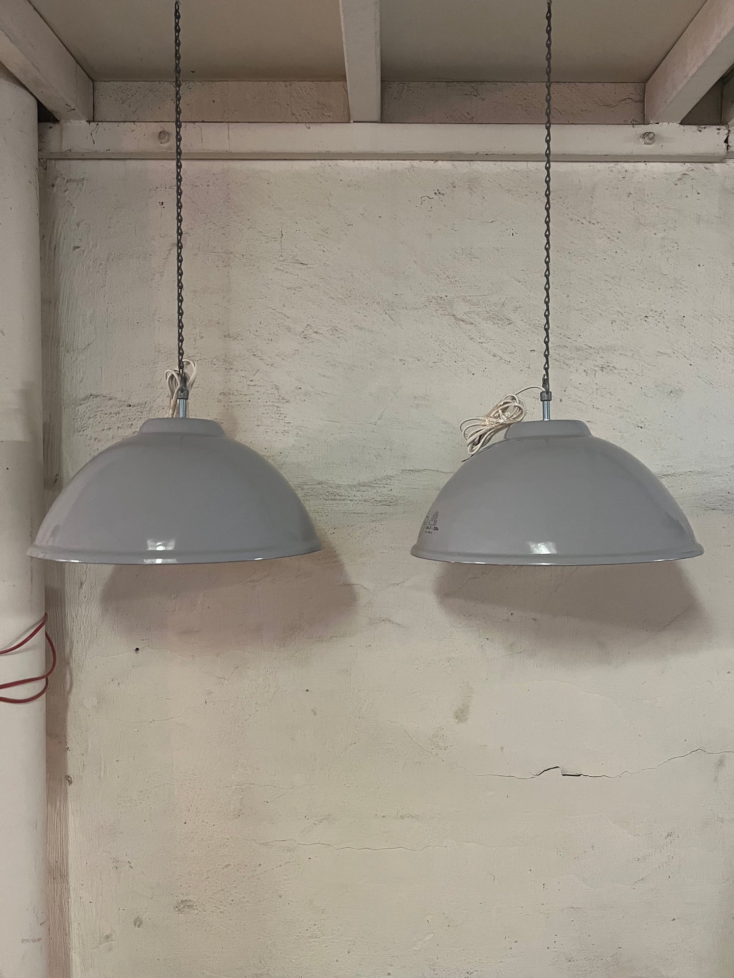 Industrial lamp grey